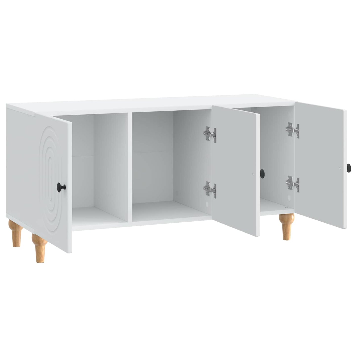 TV szekrény Fehér 99 x 34,5 x 50 cm Szerelt Fa