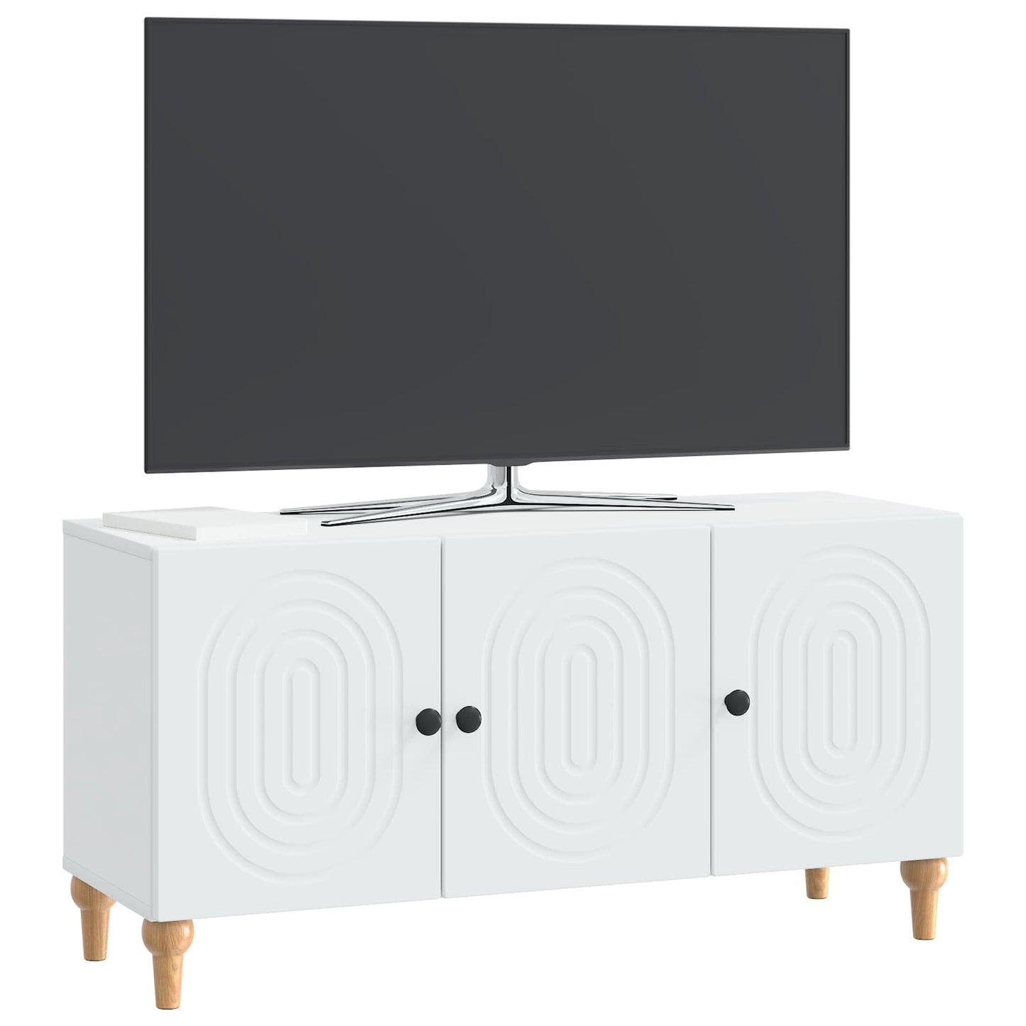 TV szekrény Fehér 99 x 34,5 x 50 cm Szerelt Fa