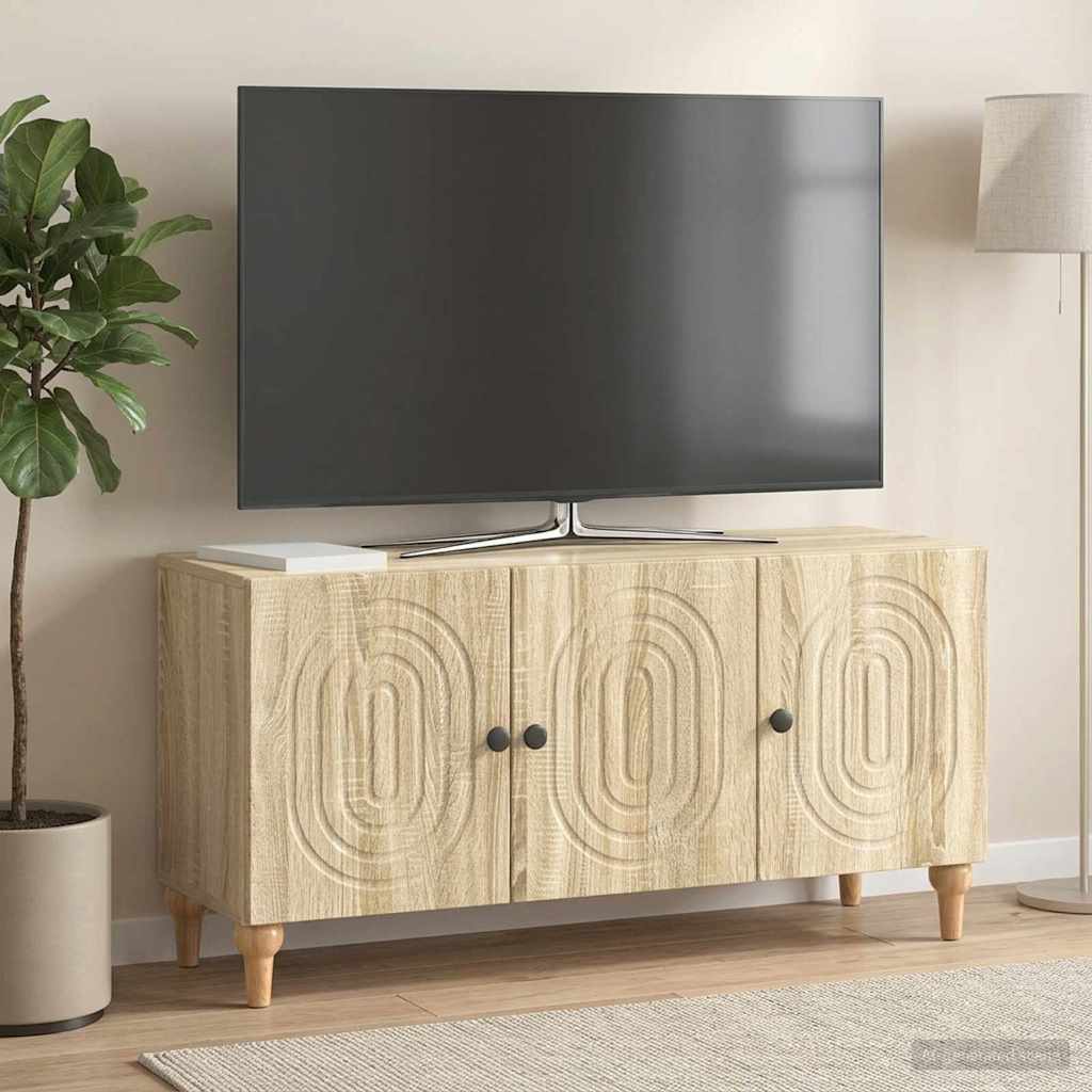 TV szekrény Sonoma Tölgy 99 x 34,5 x 50 cm Szerelt Fa