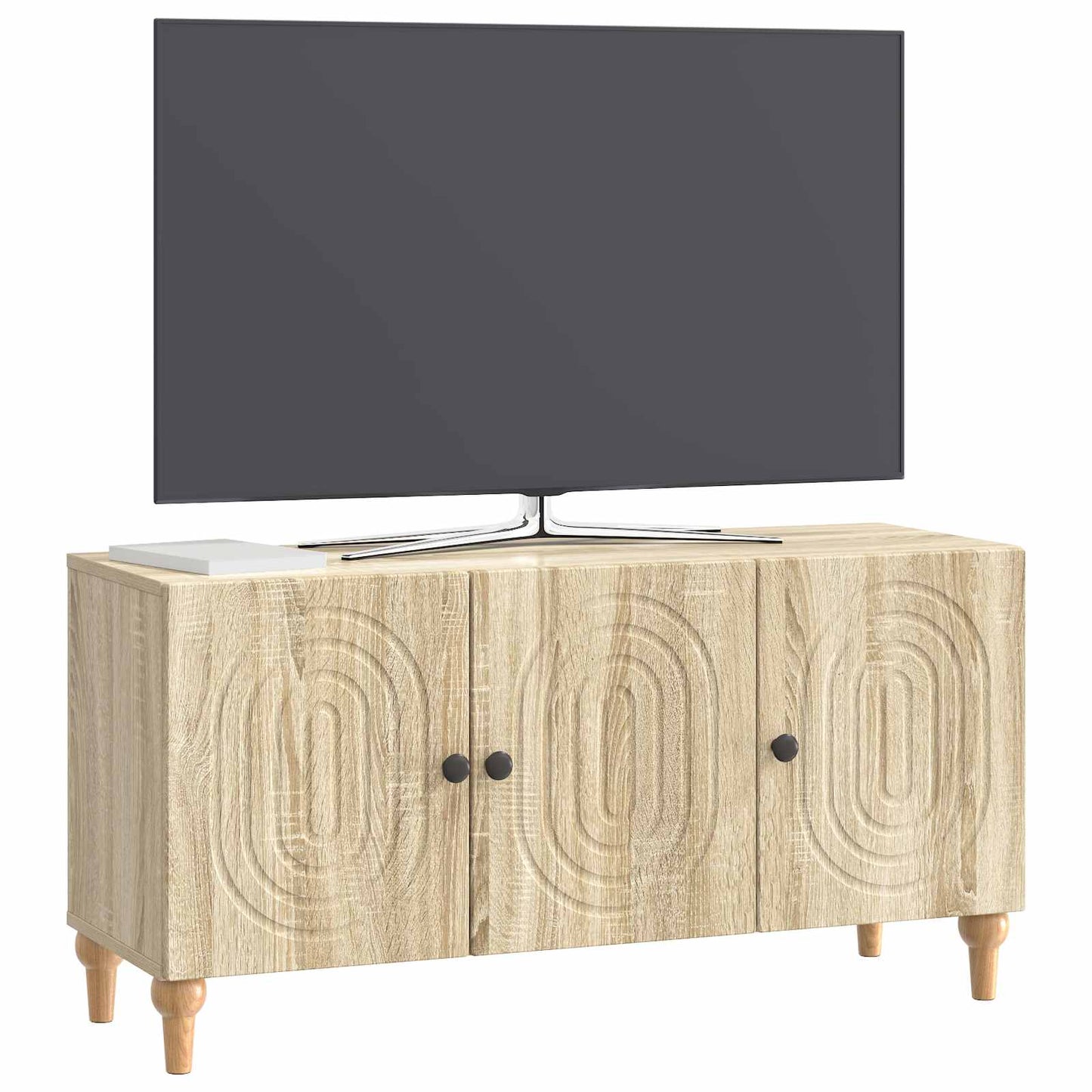 TV szekrény Sonoma Tölgy 99 x 34,5 x 50 cm Szerelt Fa