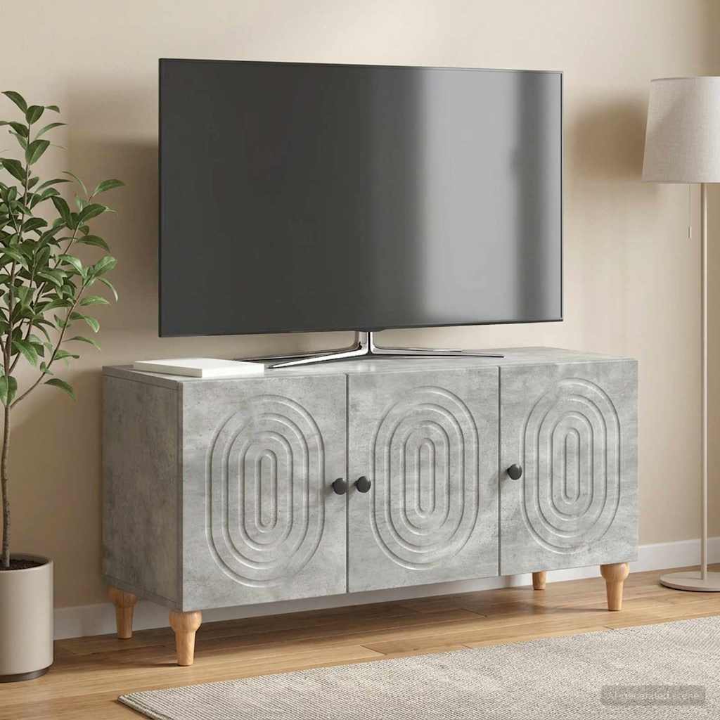 TV szekrény Betonszürke 99 x 34,5 x 50 cm Szerelt Fa