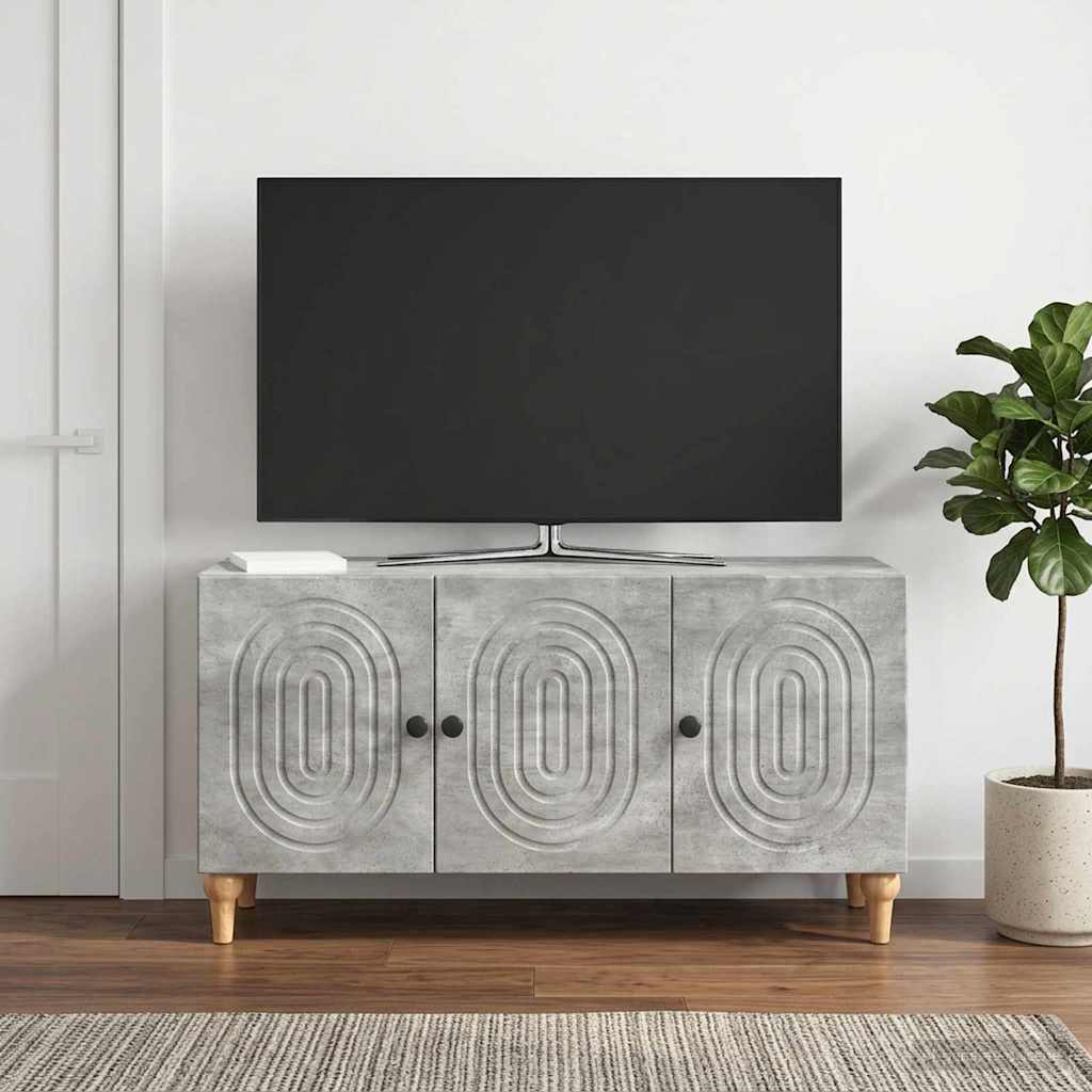 TV szekrény Betonszürke 99 x 34,5 x 50 cm Szerelt Fa