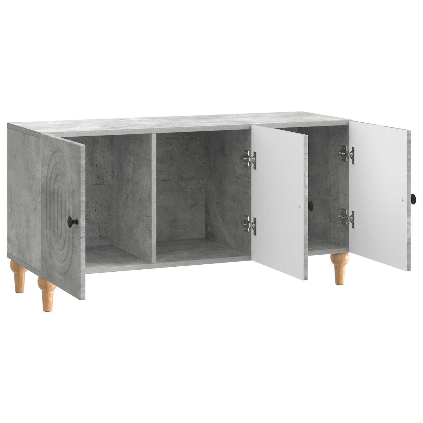 TV szekrény Betonszürke 99 x 34,5 x 50 cm Szerelt Fa