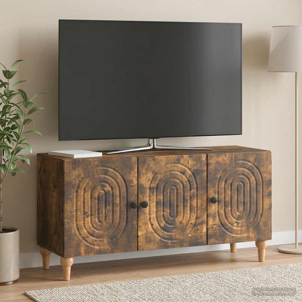 TV szekrény Füstös Tölgy 99 x 34,5 x 50 cm Szerelt Fa