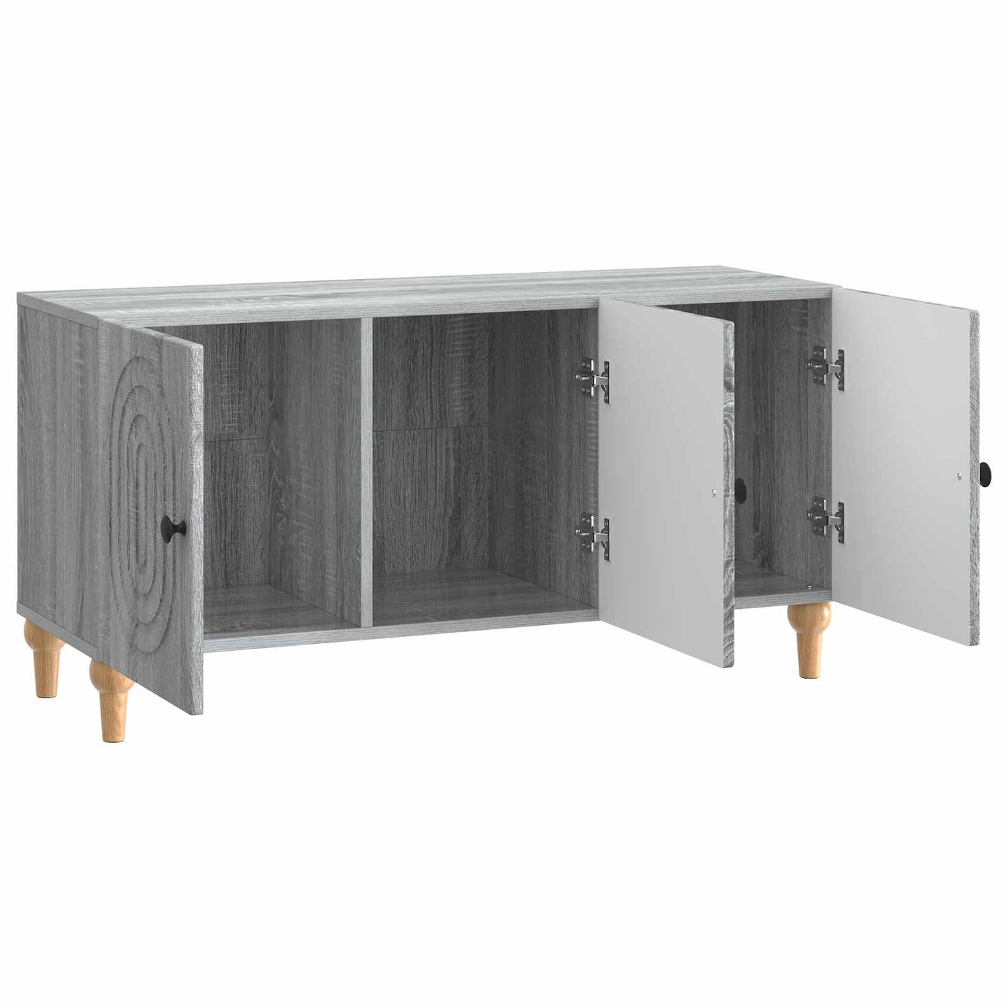TV szekrény Szürke Sonoma 99 x 34,5 x 50 cm Szerelt Fa