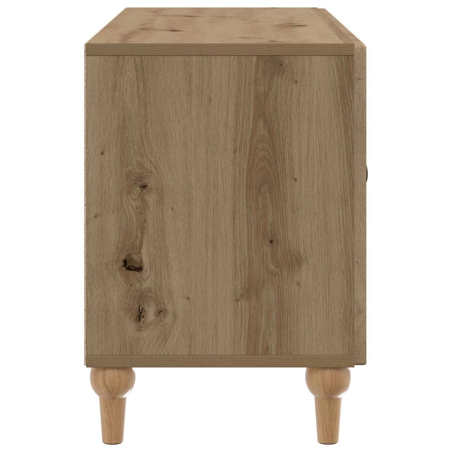 TV szekrény 99 x 34,5 x 50 cm Kézműves Tölgy Szerelt Fa