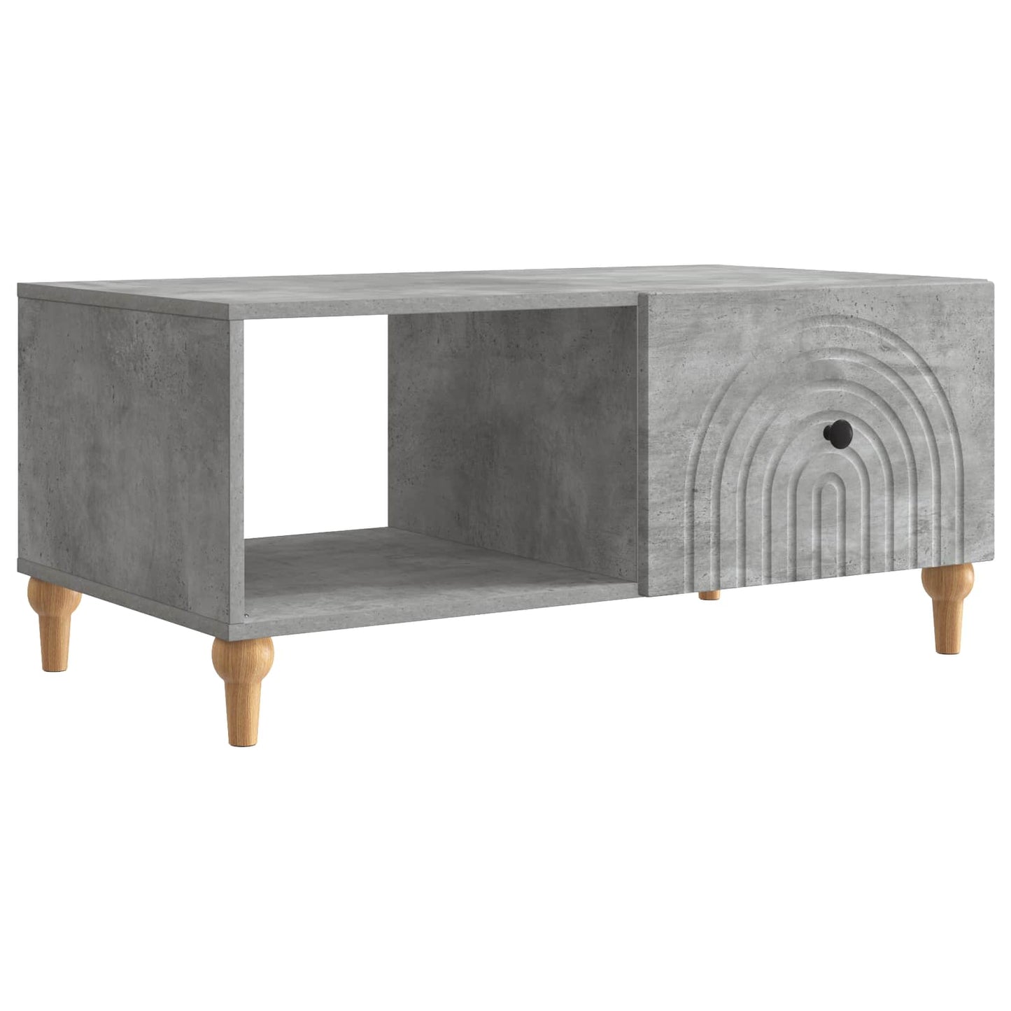 Dohányzóasztal Betonszürke 90 x 50 x 40 cm Szerelt Fa