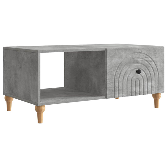 Dohányzóasztal Betonszürke 90 x 50 x 40 cm Szerelt Fa