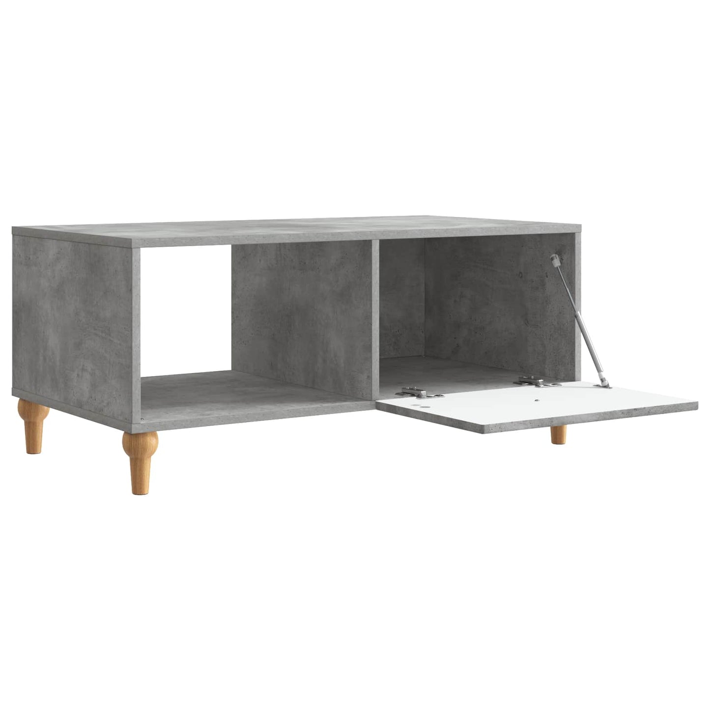 Dohányzóasztal Betonszürke 90 x 50 x 40 cm Szerelt Fa