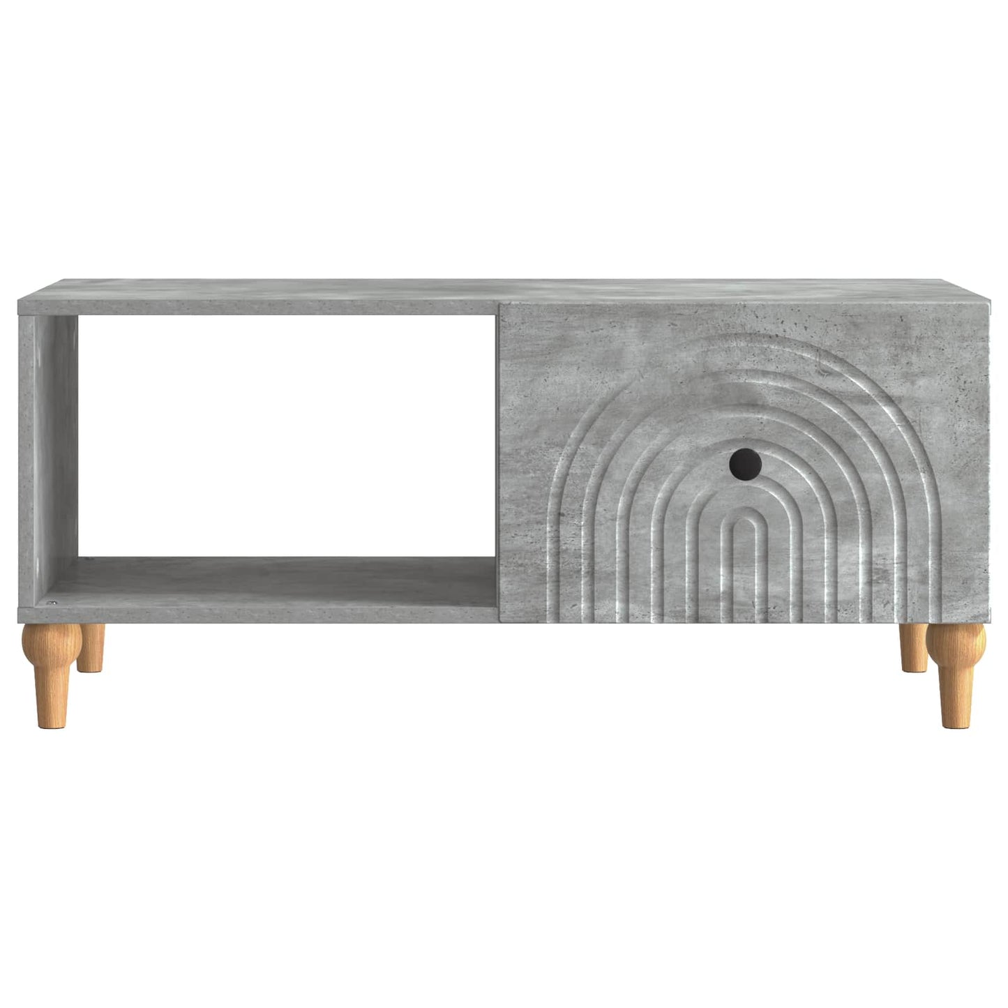 Dohányzóasztal Betonszürke 90 x 50 x 40 cm Szerelt Fa