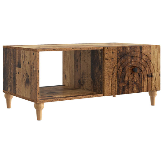 Dohányzóasztal Antik Fa 90 x 50 x 40 cm Szerelt Fa