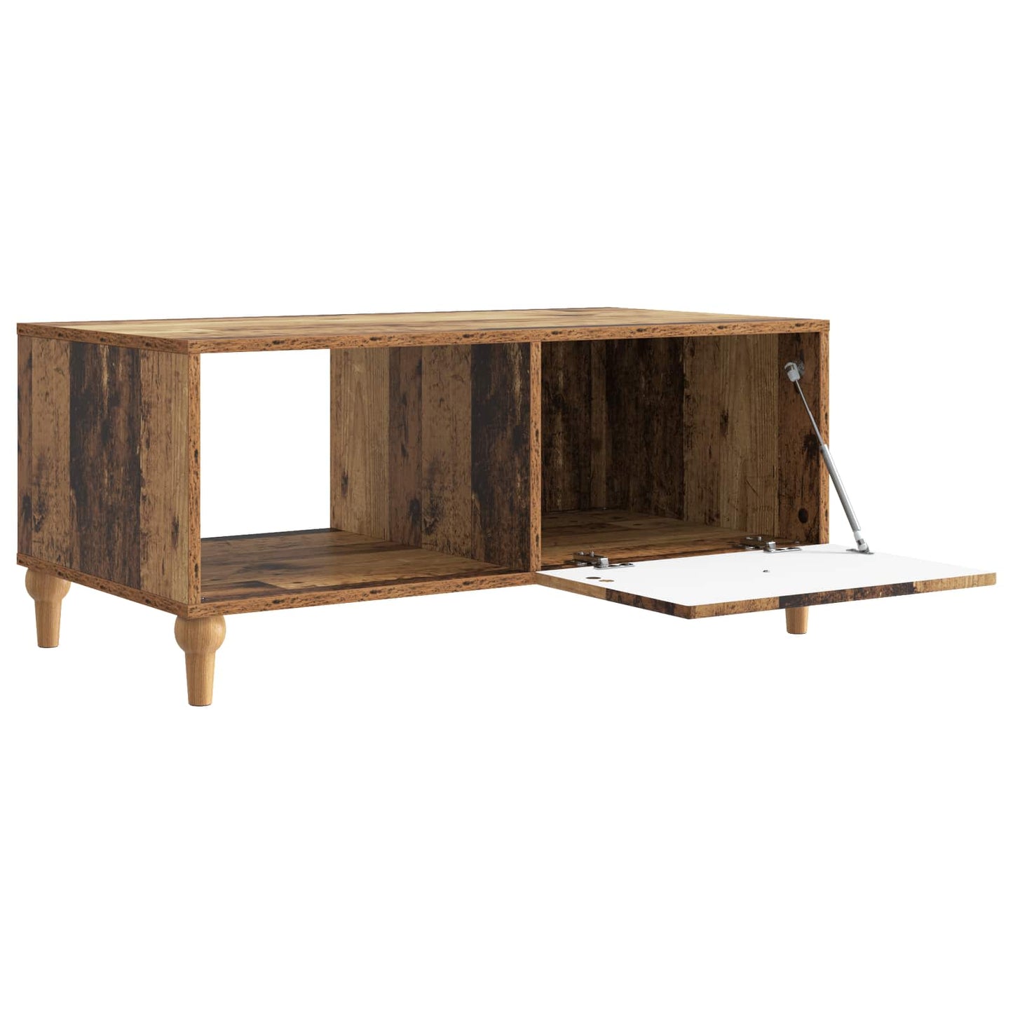 Dohányzóasztal Antik Fa 90 x 50 x 40 cm Szerelt Fa