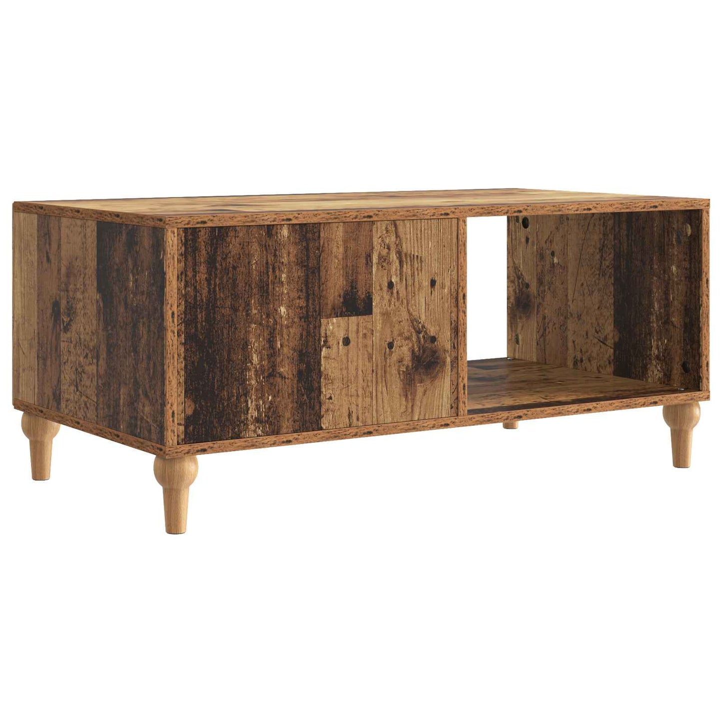 Dohányzóasztal Antik Fa 90 x 50 x 40 cm Szerelt Fa