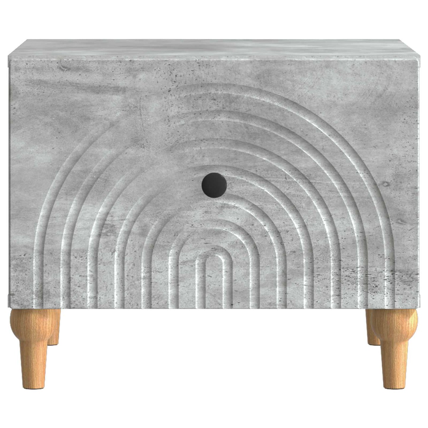 Dohányzóasztal fiókkal Betonszürke 49 x 50 x 40 cm Szerelt Fa