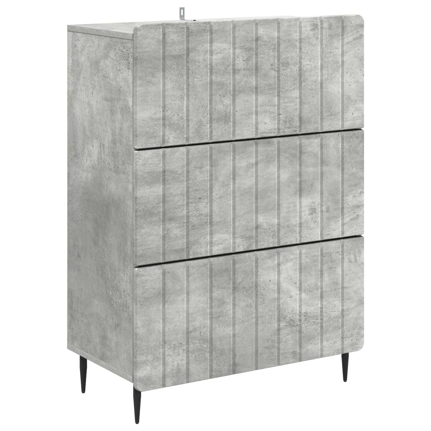 Fiókos szekrény Betonszürke 66 x 34,5 x 92 cm Szerelt Fa