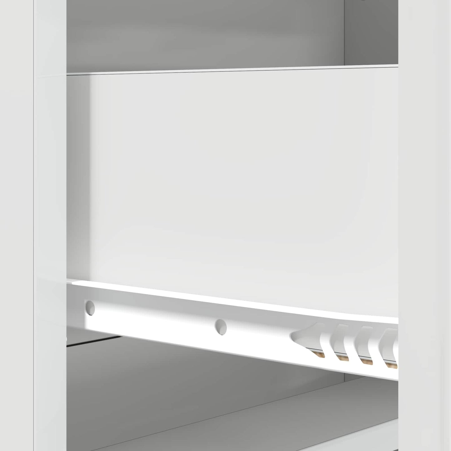 Fiókos szekrény Magasfényű Fehér 66 x 34,5 x 92 cm Szerelt Fa