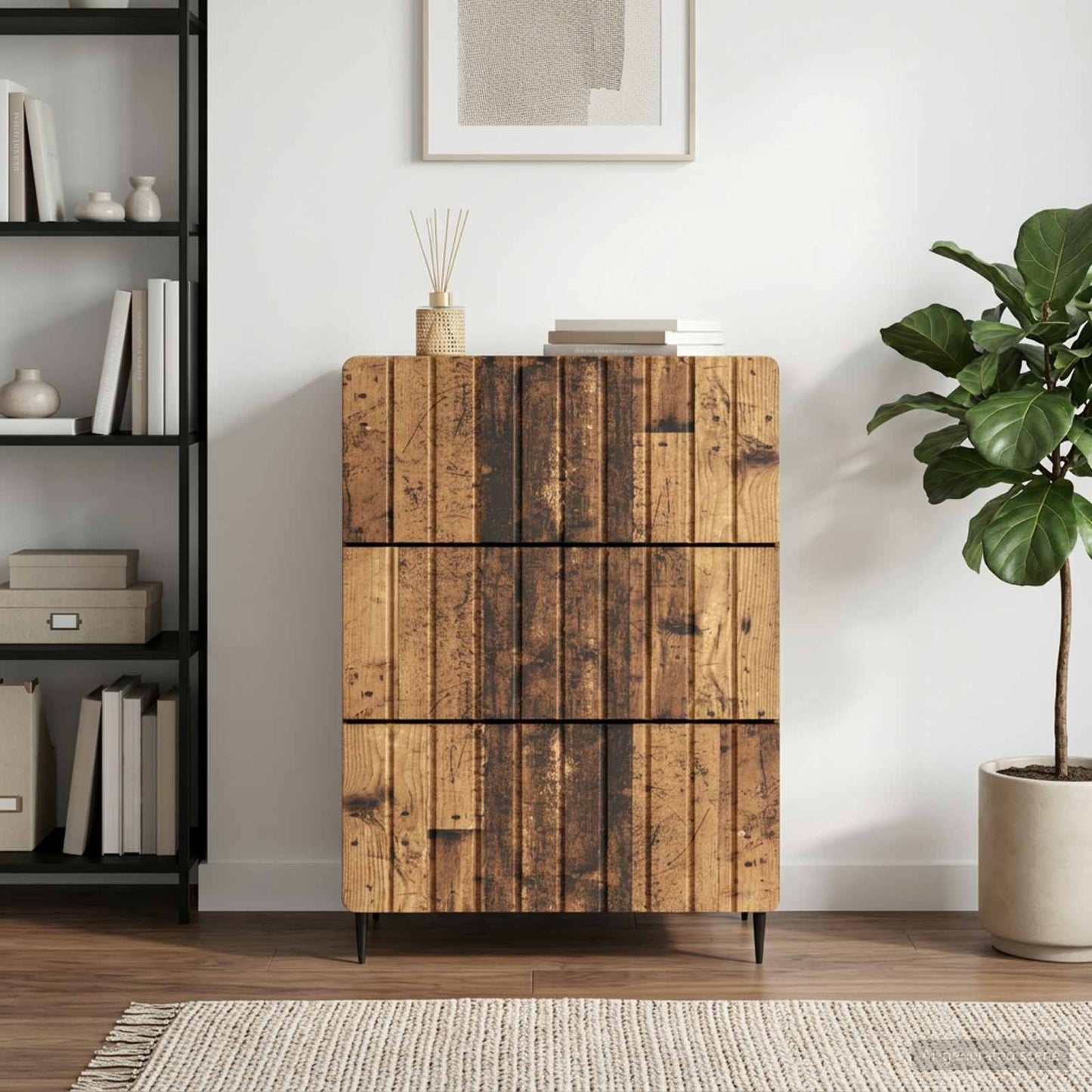 Fiókos szekrény Antik Fa 66 x 34,5 x 92 cm Szerelt Fa