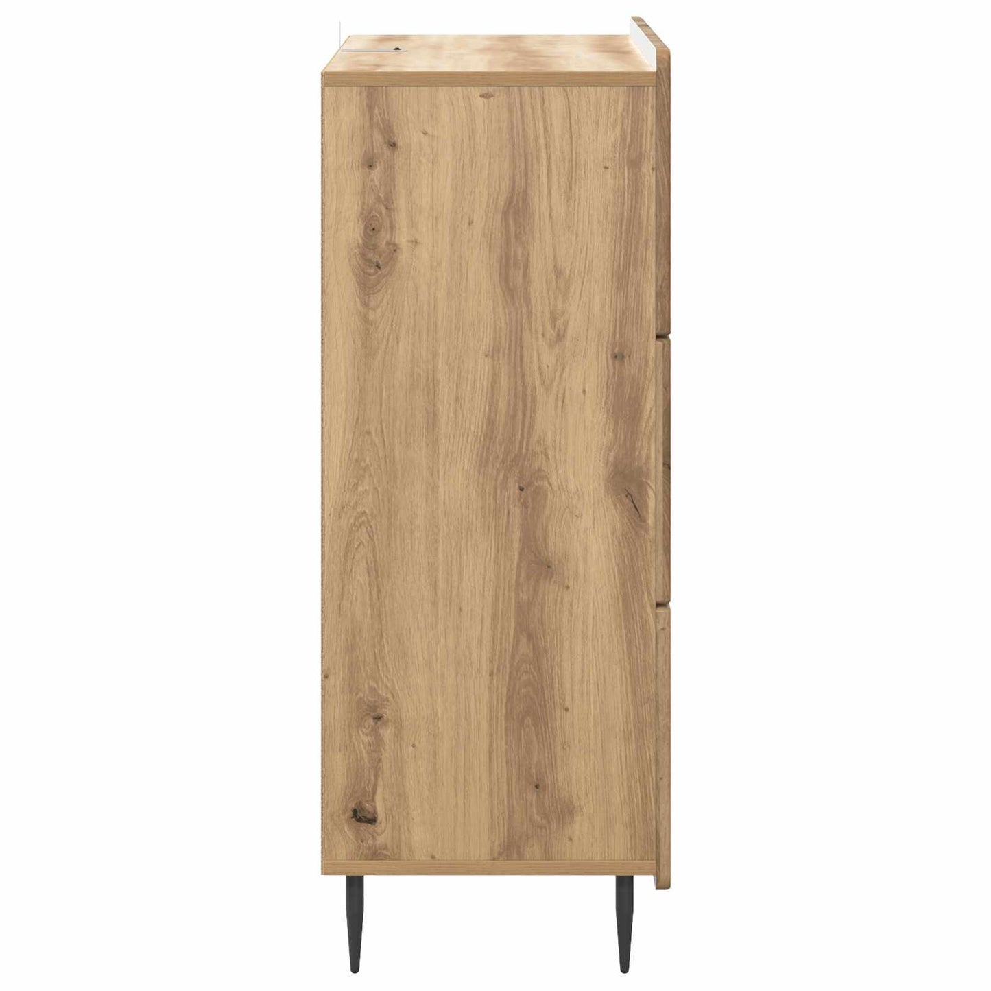 Fiókos szekrény 66 x 34,5 x 92 cm Szerelt Fa Kézműves Tölgy