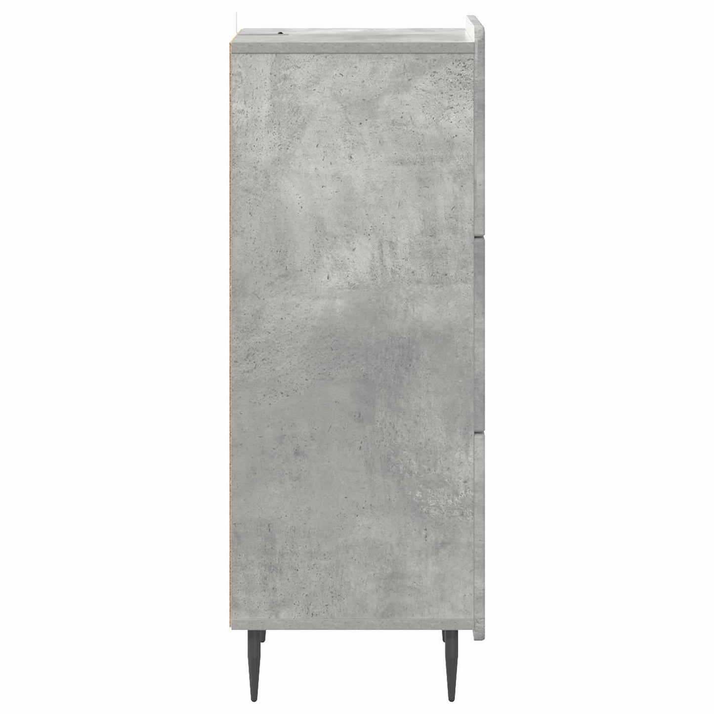 Fiókos szekrény Betonszürke 33 x 34,5 x 92 cm Szerelt Fa