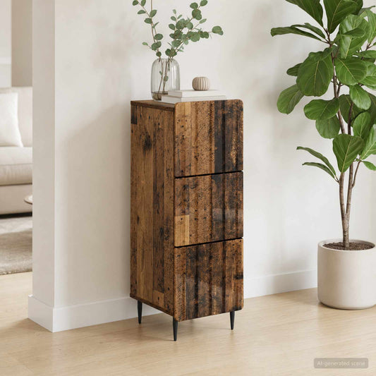 Fiókos szekrény Antik Fa 33 x 34,5 x 92 cm Szerelt Fa