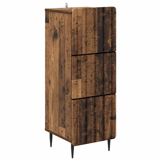 Fiókos szekrény Antik Fa 33 x 34,5 x 92 cm Szerelt Fa