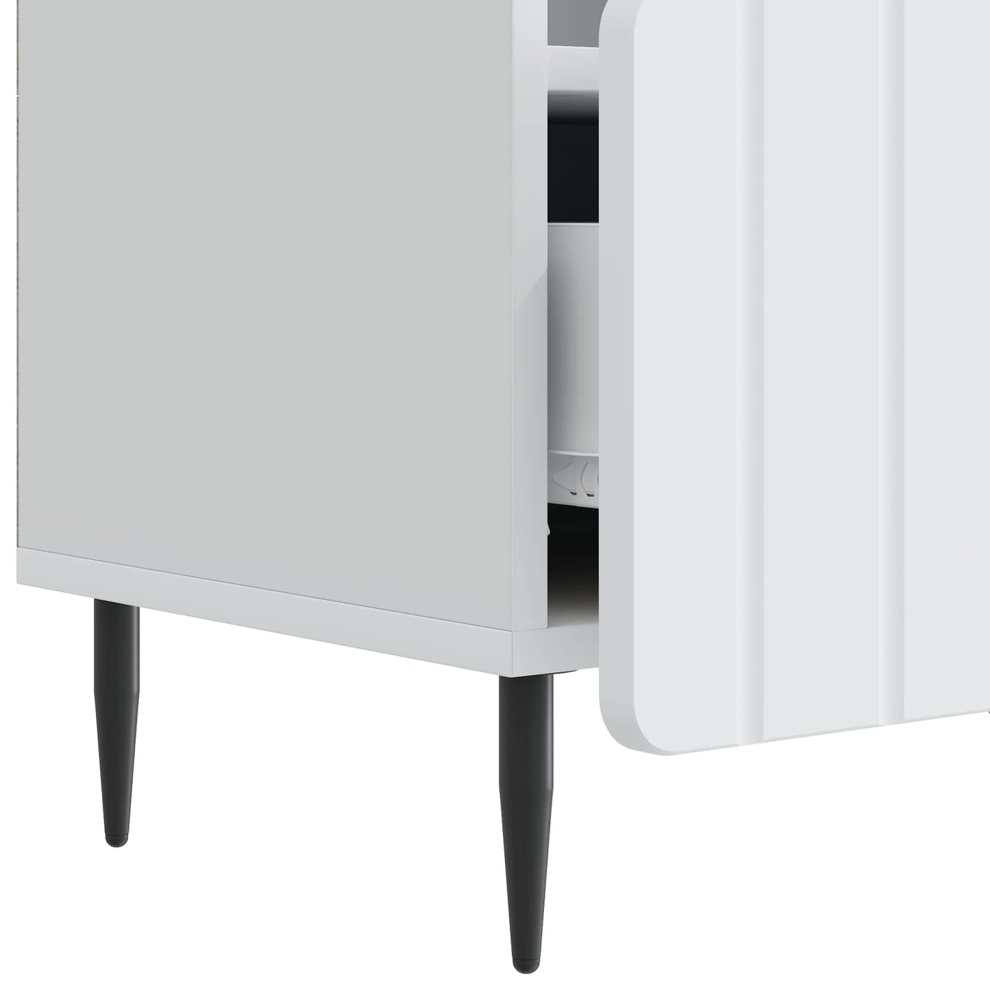 TV szekrény fiókkal Fehér 102 x 34,5 x 50 cm Szerelt Fa
