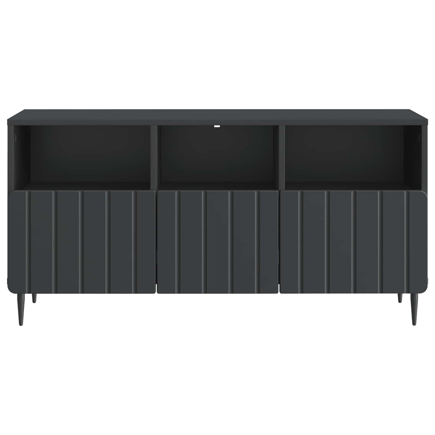 TV szekrény fiókkal Fekete 102 x 34,5 x 50 cm Szerelt Fa