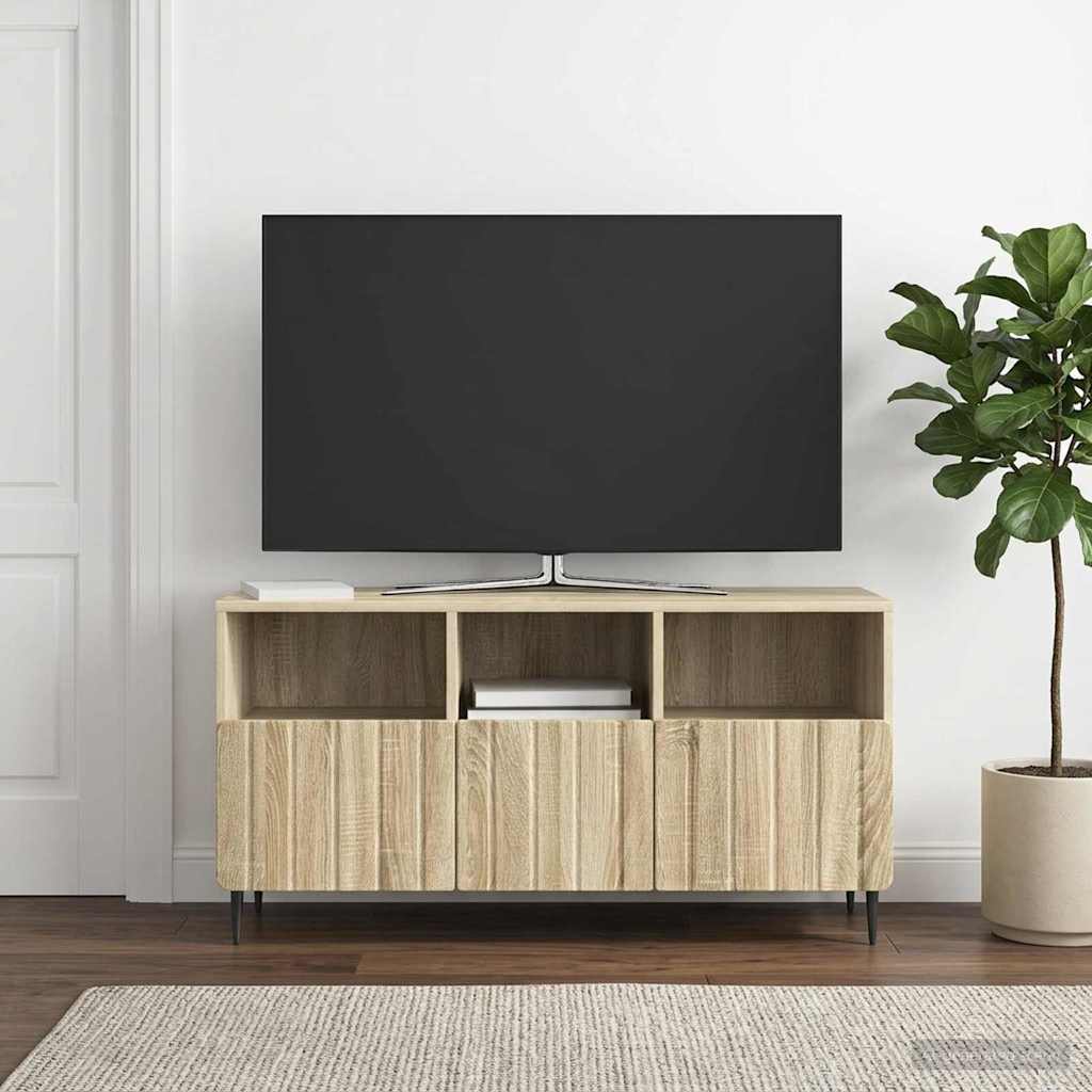 TV szekrény fiókkal Sonoma Tölgy 102 x 34,5 x 50 cm Szerelt Fa