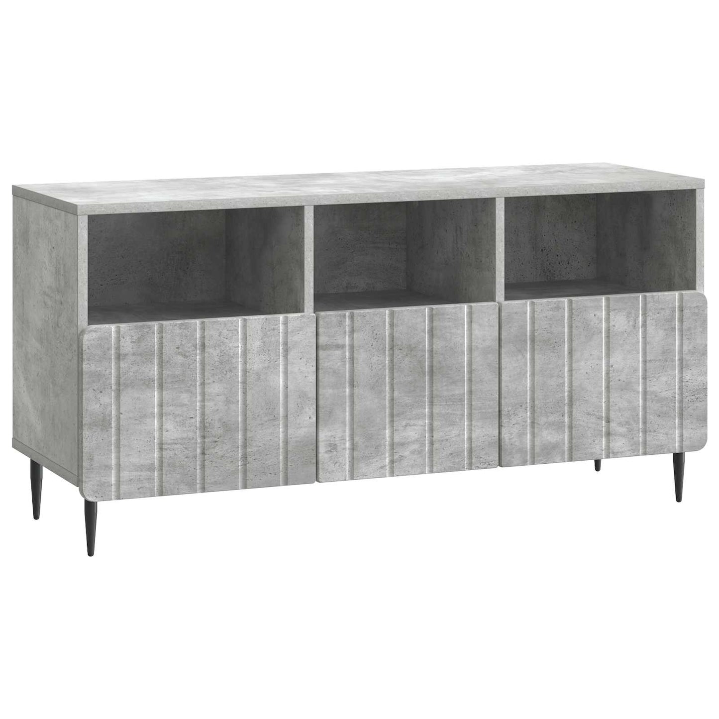 TV szekrény fiókkal Betonszürke 102 x 34,5 x 50 cm Szerelt Fa
