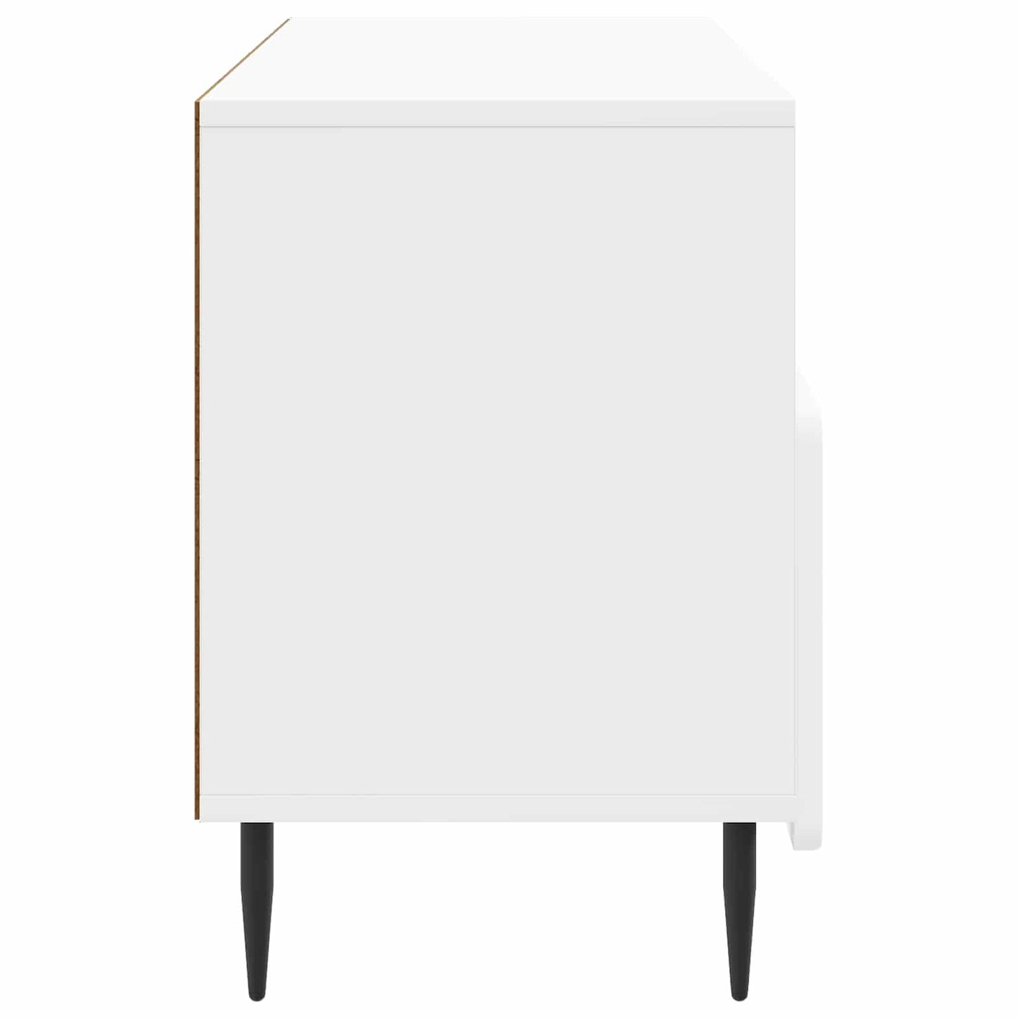 TV szekrény Magasfényű Fehér 102 x 34,5 x 50 cm Szerelt Fa
