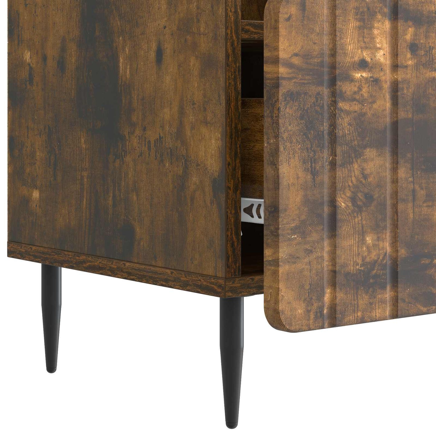 TV szekrény fiókkal Füstös Tölgy 102 x 34,5 x 50 cm Szerelt Fa