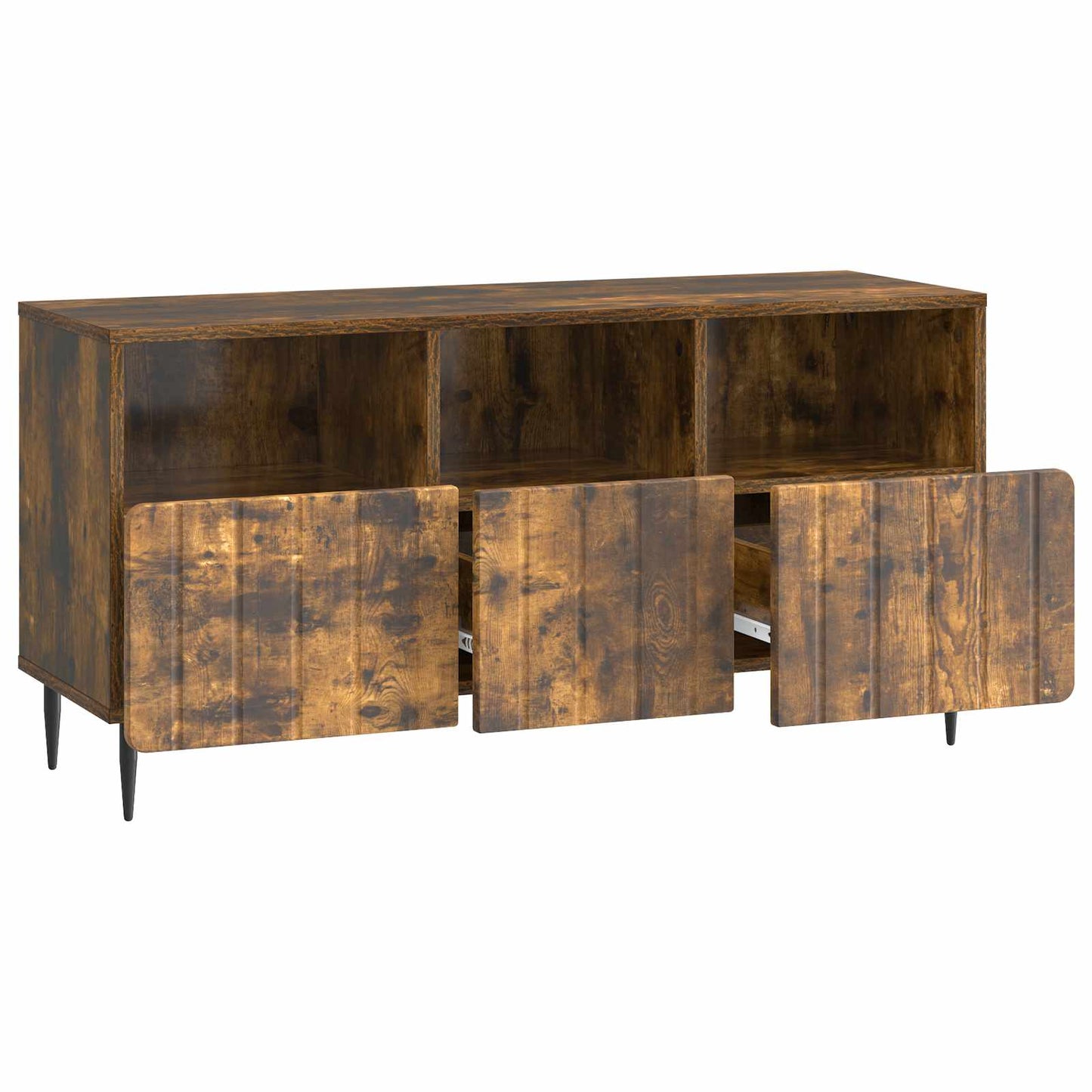 TV szekrény fiókkal Füstös Tölgy 102 x 34,5 x 50 cm Szerelt Fa