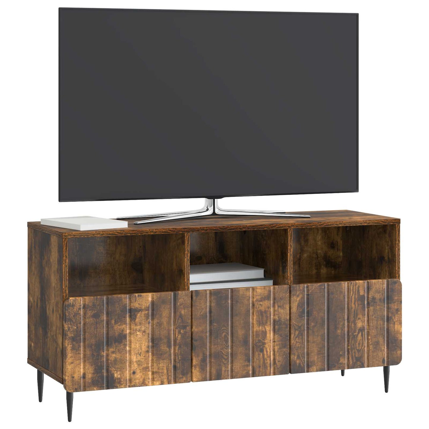 TV szekrény fiókkal Füstös Tölgy 102 x 34,5 x 50 cm Szerelt Fa