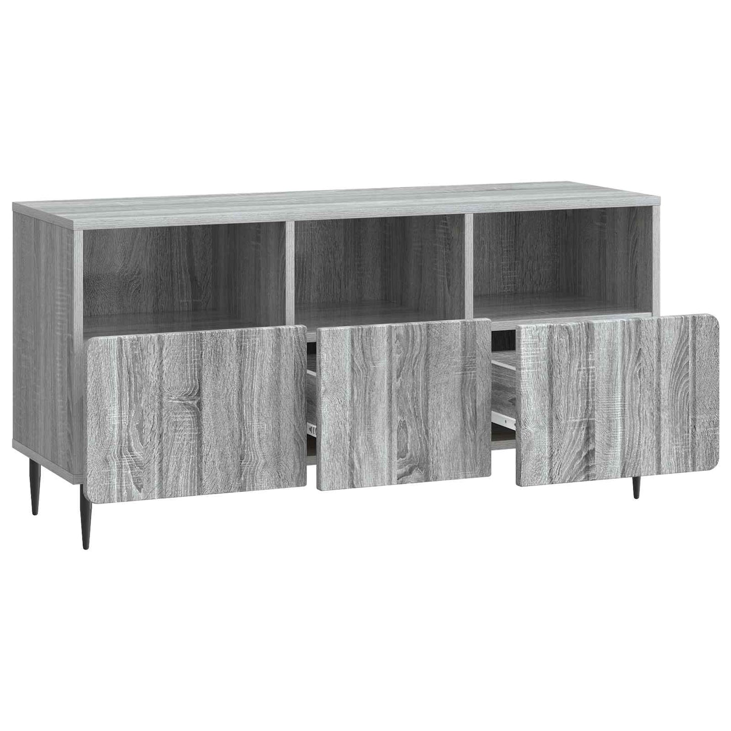 TV szekrény fiókkal Szürke Sonoma 102 x 34,5 x 50 cm Szerelt Fa