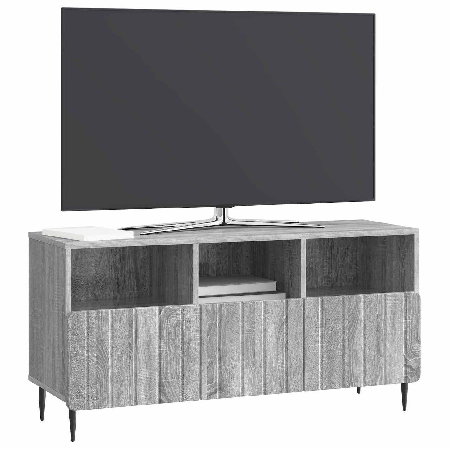 TV szekrény fiókkal Szürke Sonoma 102 x 34,5 x 50 cm Szerelt Fa