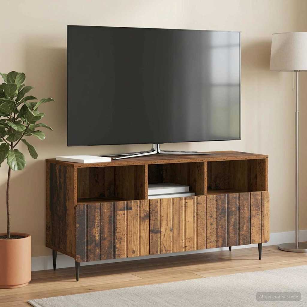 TV szekrény fiókkal Antik Fa 102 x 34,5 x 50 cm Szerelt Fa