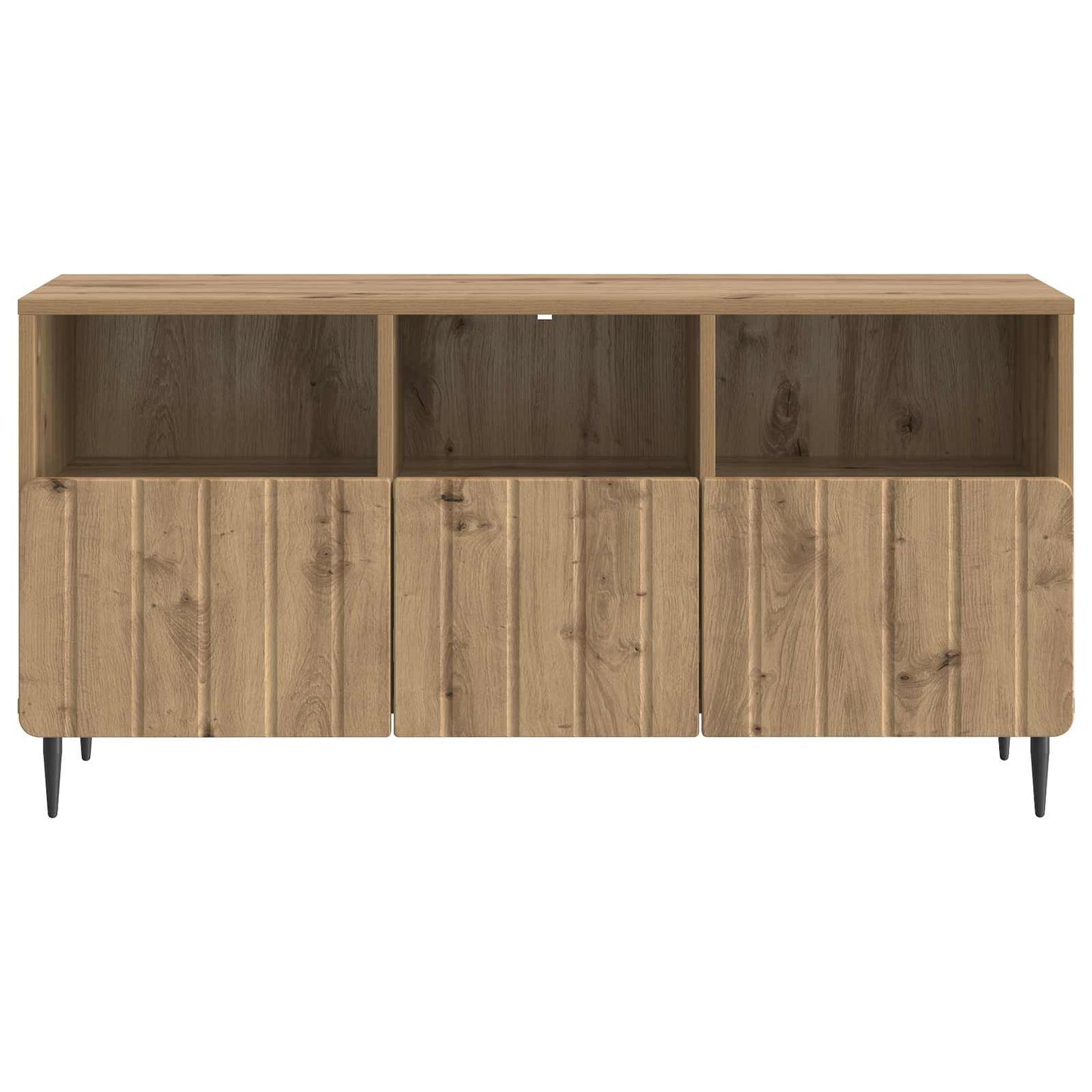 TV szekrény 102 x 34,5 x 50 cm Kézműves Tölgy Szerelt Fa