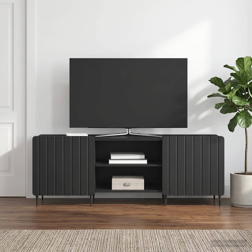 TV szekrény Fekete 150 x 31 x 52 cm Szerelt Fa