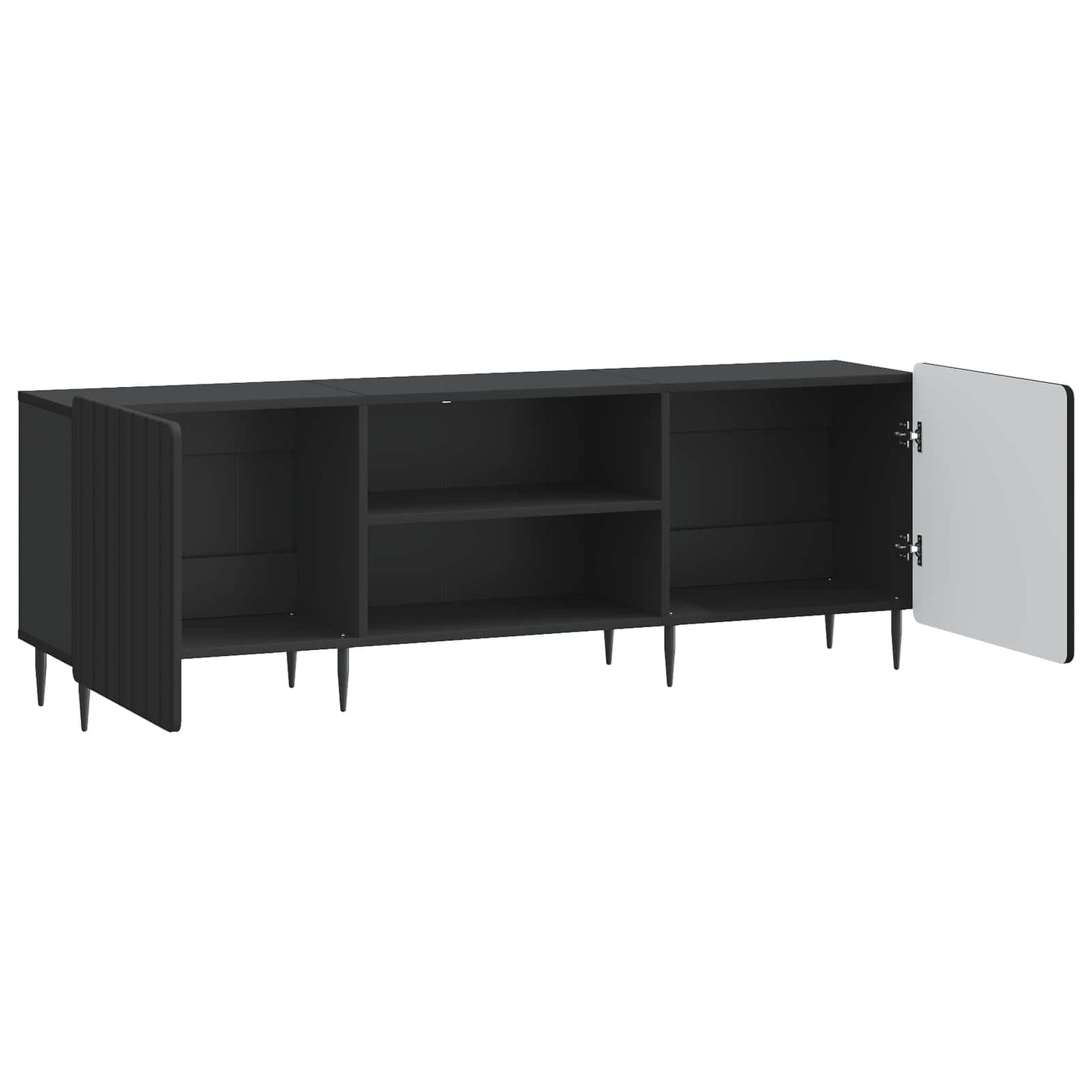 TV szekrény Fekete 150 x 31 x 52 cm Szerelt Fa