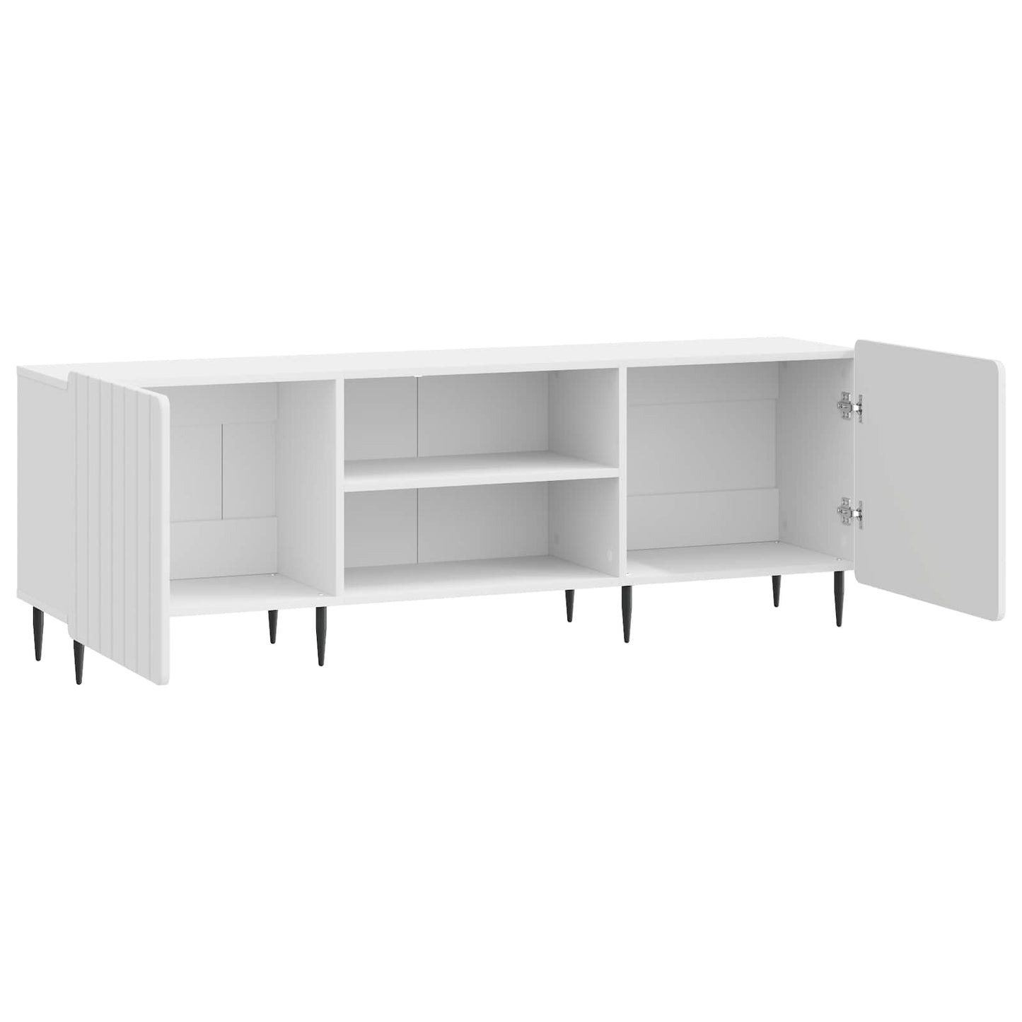 TV szekrény Magasfényű Fehér 150 x 31 x 52 cm Szerelt Fa
