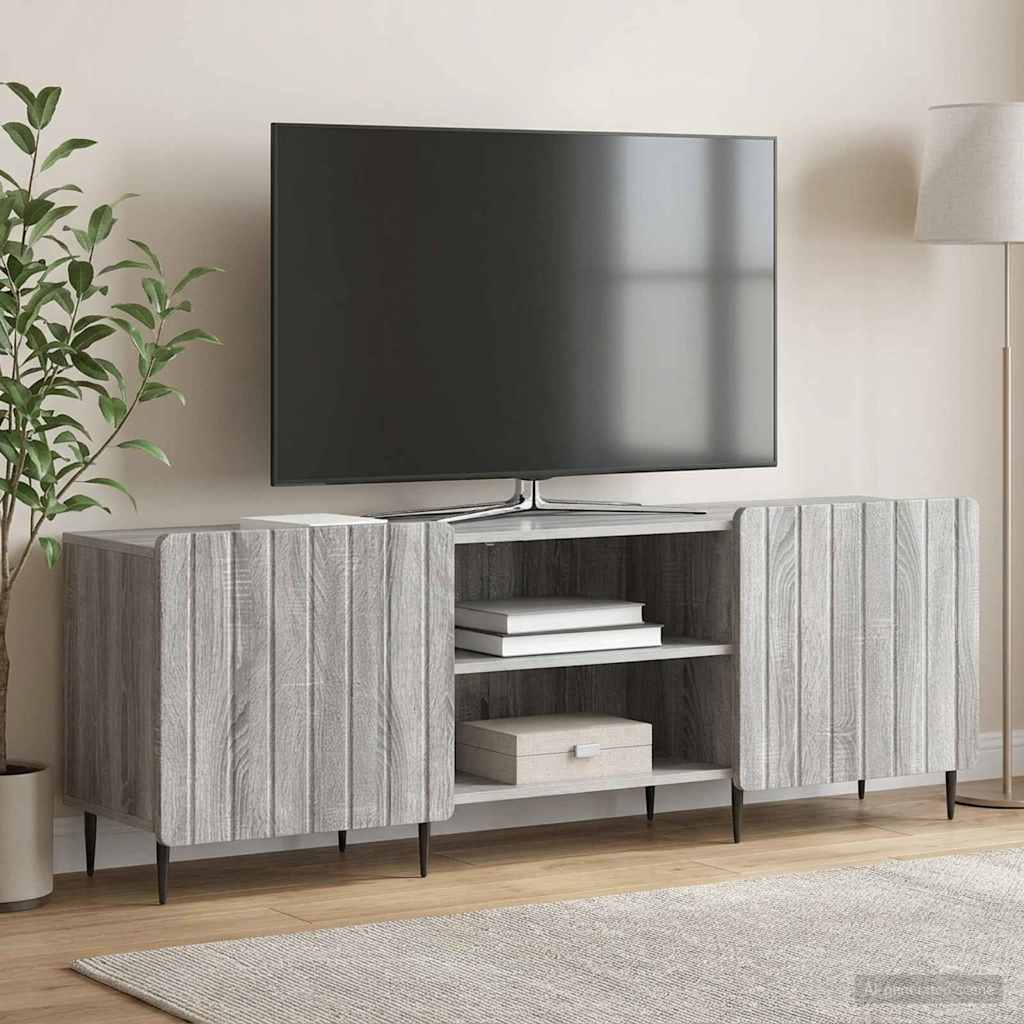 TV szekrény Szürke Sonoma 150 x 31 x 52 cm Szerelt Fa