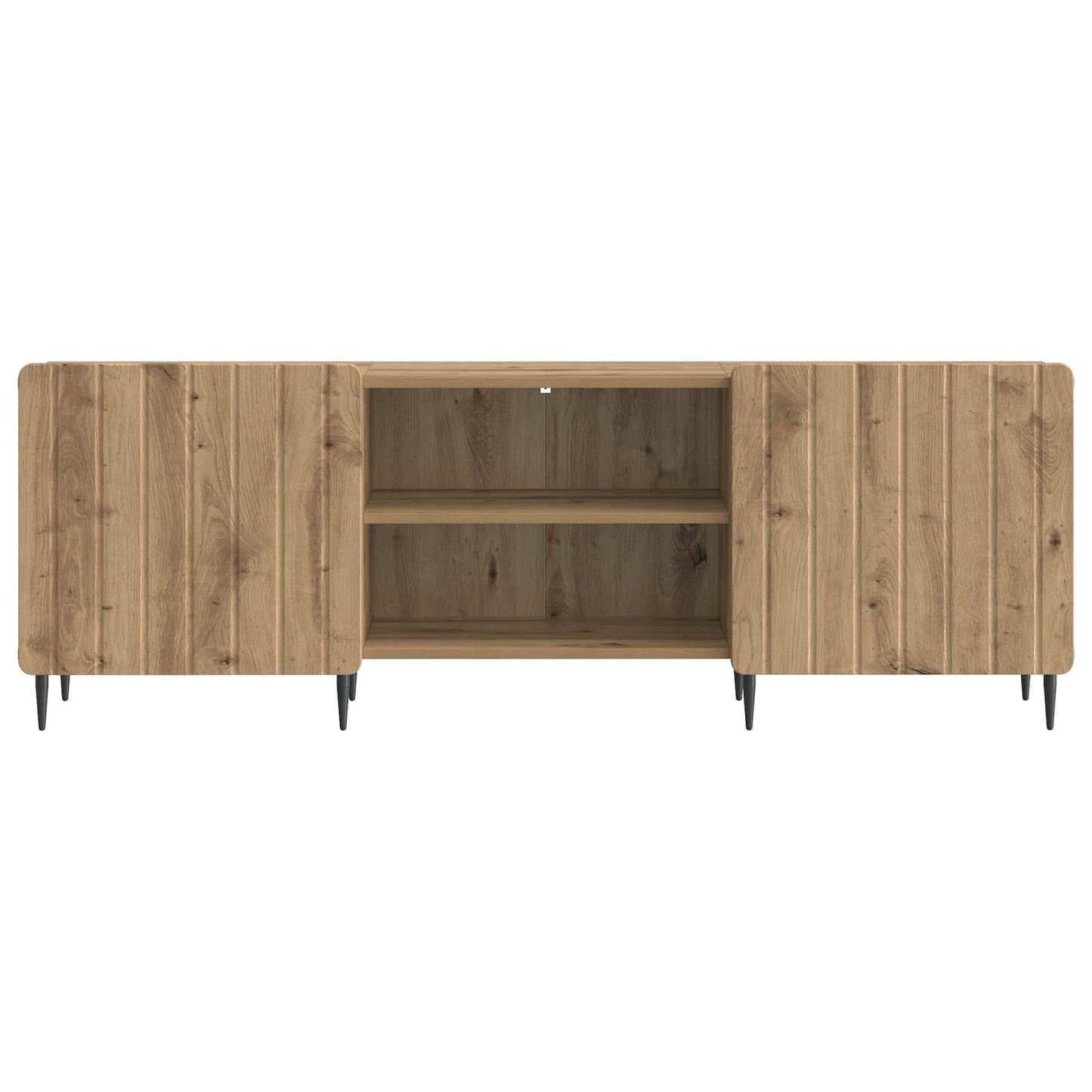 TV szekrény 150 x 31 x 52 cm Kézműves Tölgy Szerelt Fa