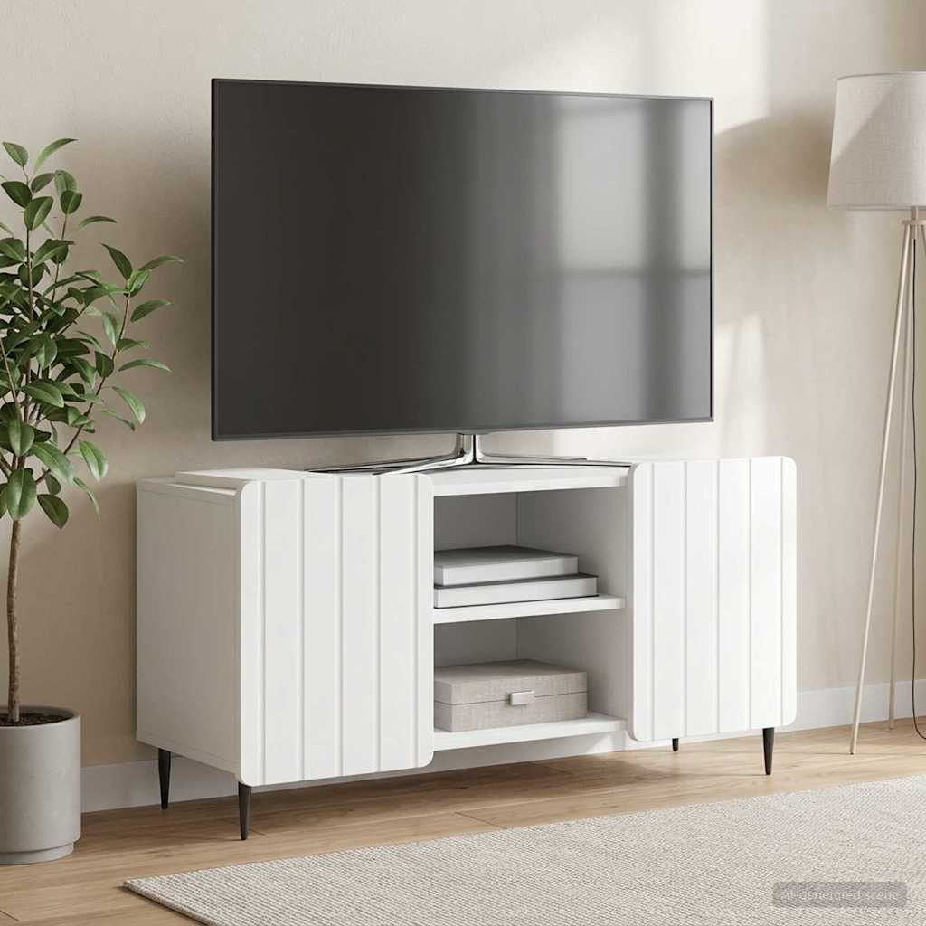 TV szekrény Fehér 102 x 34,5 x 52 cm Szerelt Fa