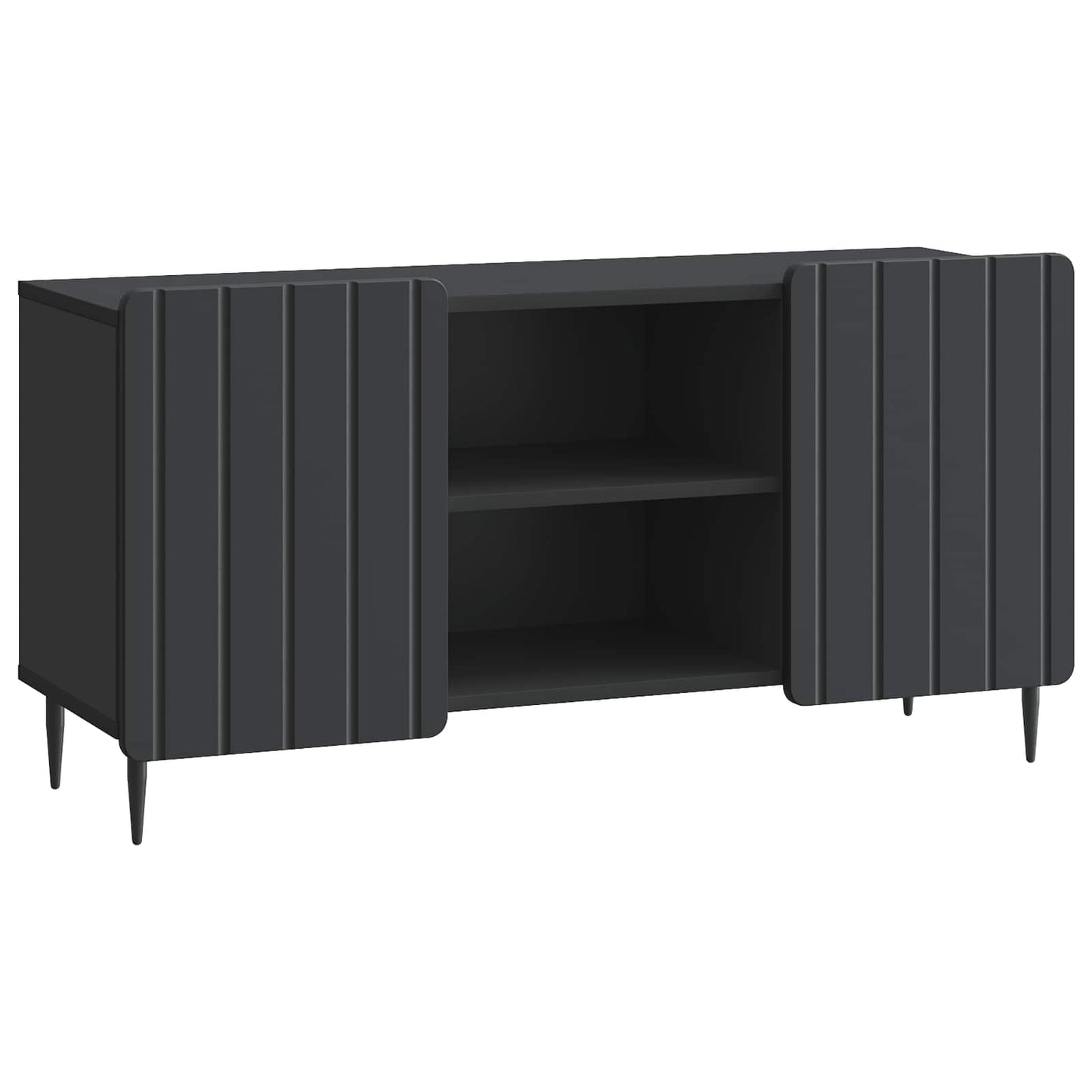 TV szekrény Fekete 102 x 34,5 x 52 cm Szerelt Fa