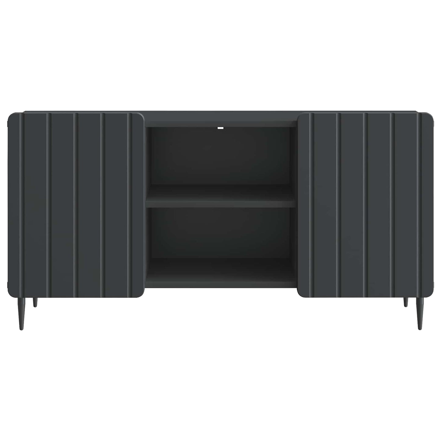 TV szekrény Fekete 102 x 34,5 x 52 cm Szerelt Fa