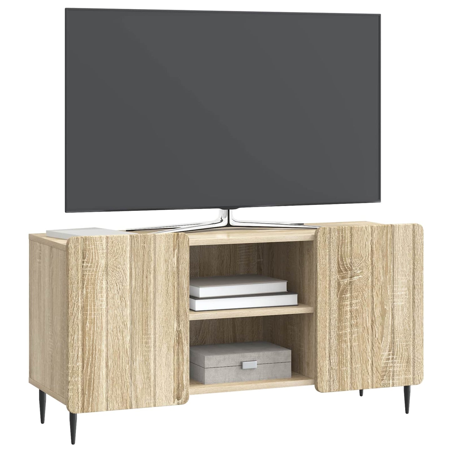TV szekrény Sonoma Tölgy 102 x 34,5 x 52 cm Szerelt Fa