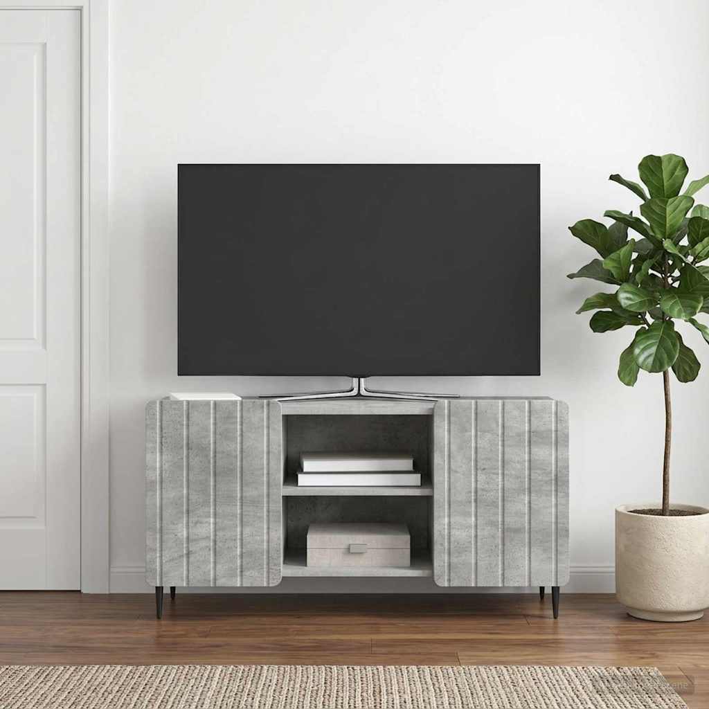 TV szekrény Betonszürke 102 x 34,5 x 52 cm Szerelt Fa