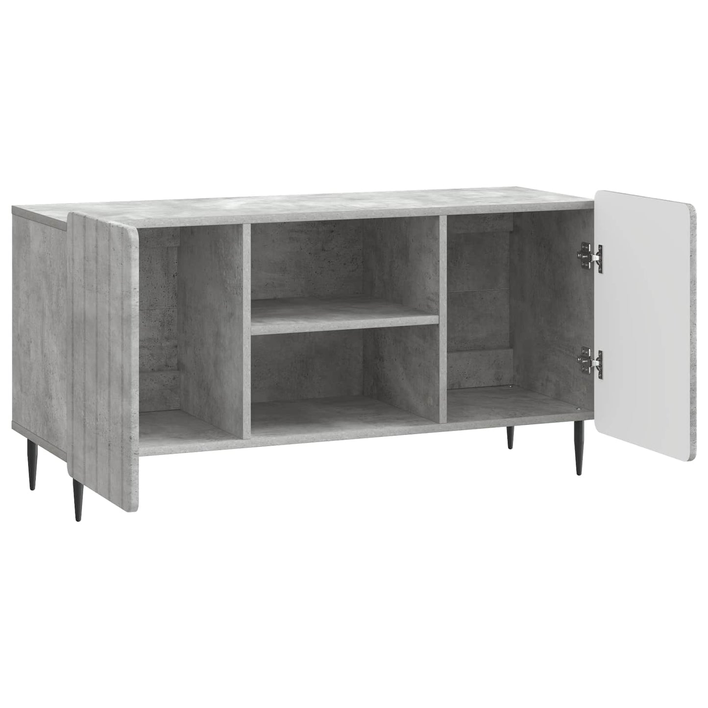 TV szekrény Betonszürke 102 x 34,5 x 52 cm Szerelt Fa