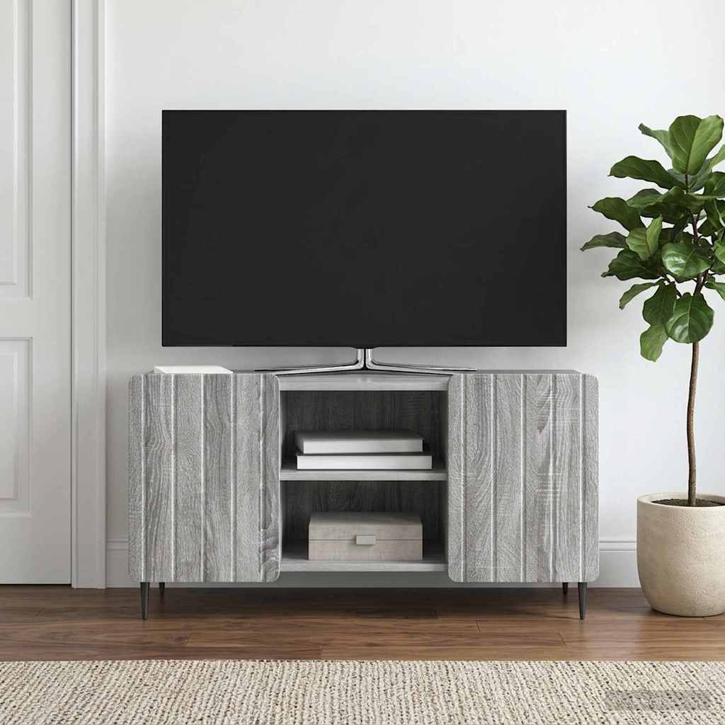 TV szekrény Szürke Sonoma 102 x 34,5 x 52 cm Szerelt Fa