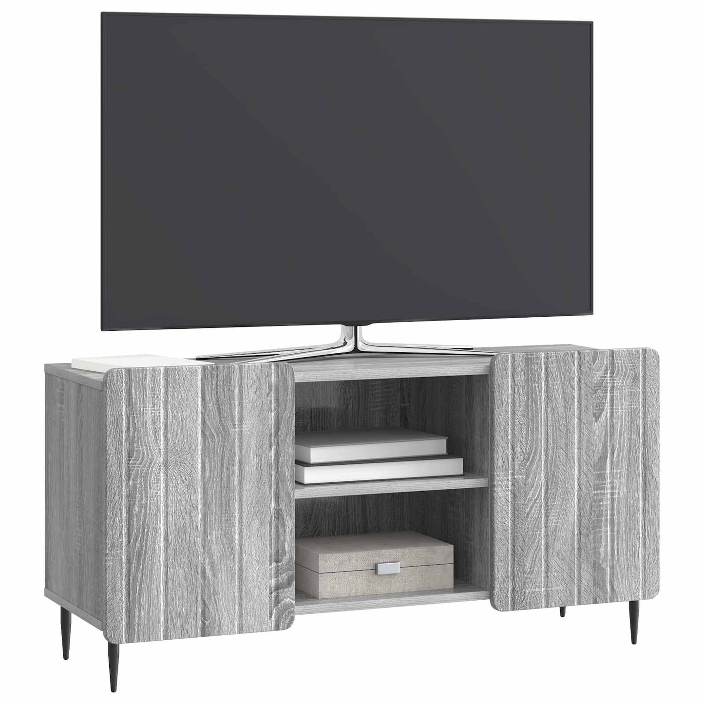 TV szekrény Szürke Sonoma 102 x 34,5 x 52 cm Szerelt Fa
